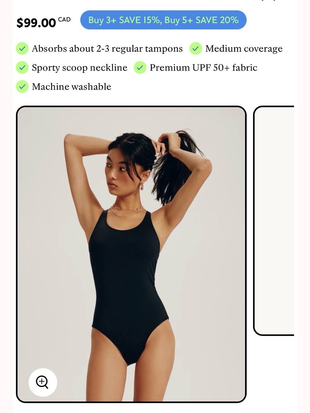knix teen period swim sport suit
